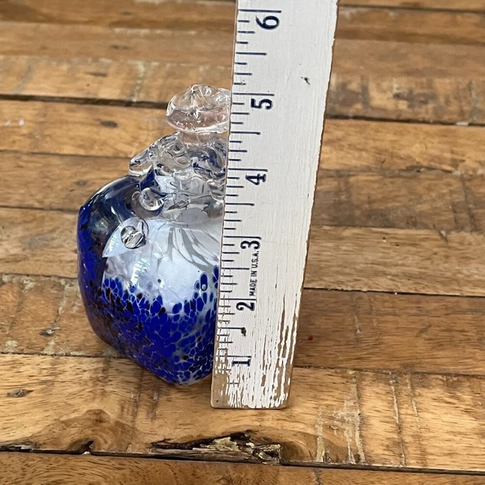 Hand-Blown Art Glass Abstract Sculpture 4.5" Decor Handcrafted - Picture 8 of 12
